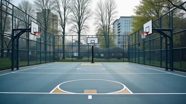 Aménagement d'un terrain de basket : dimensions et solutions pratiques